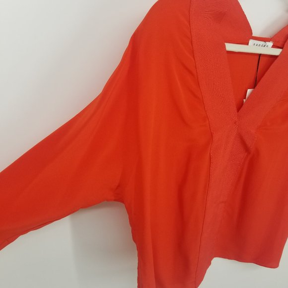 Sandro Paris Silk Dolman Sleeve Blouse NWT - Picture 2 of 8